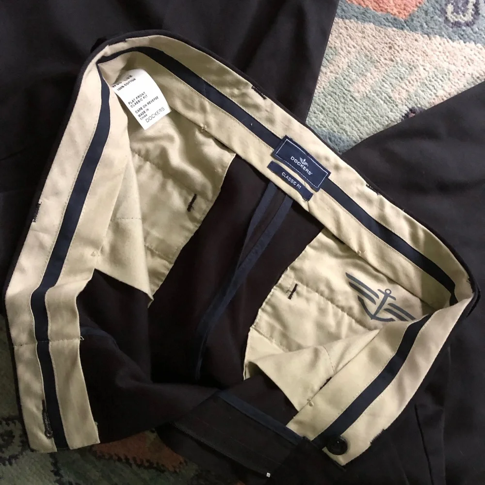 Dockers Classic Fit Black Pants